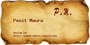Peszt Maura névjegykártya